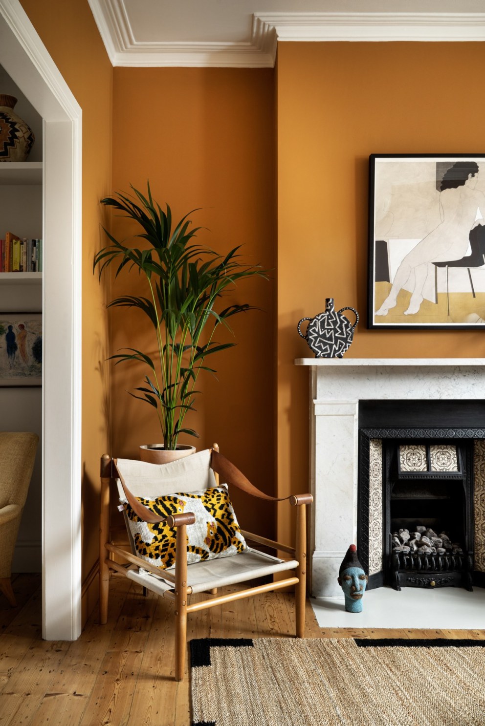 Peckham Home | Middle Buff by Little Greene provides a fantastic backdrop  | Interior Designers